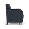 Lesro Siena Lounge Reception Guest Chair w/ Front Casters, 27 in W 29.5 in L 32.5 in H SN1101 - alternate 2